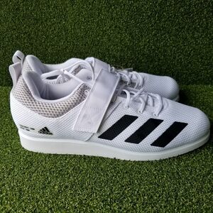 Adidas Powerlift 5 Powerlifting Weightlifting Shoes White GY8919 Mens Size 12.5
